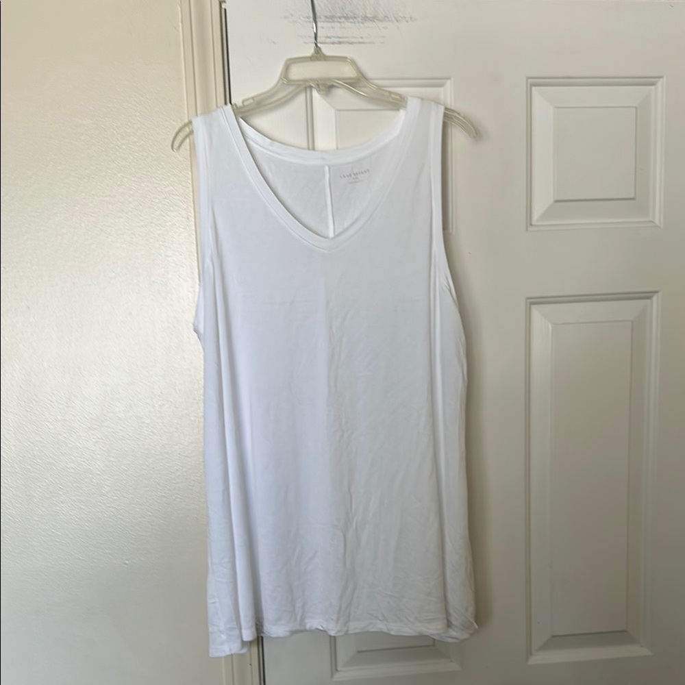 Lane Bryant Women's White Swing Tank